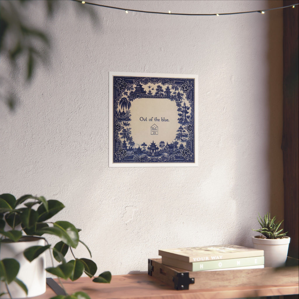 Out of the Blue – Contemporary Chinoiserie Art Print