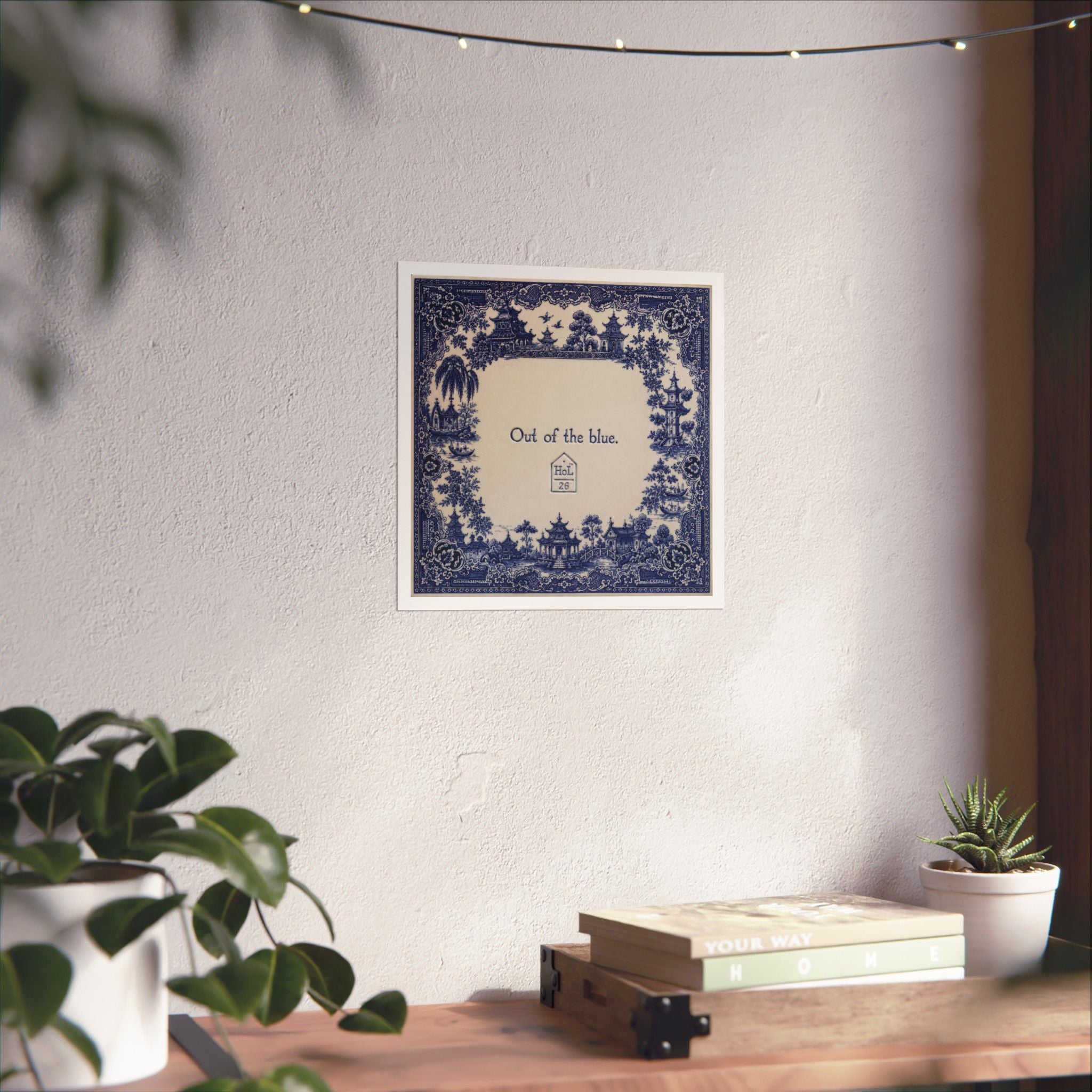 Out of the Blue – Contemporary Chinoiserie Art Print