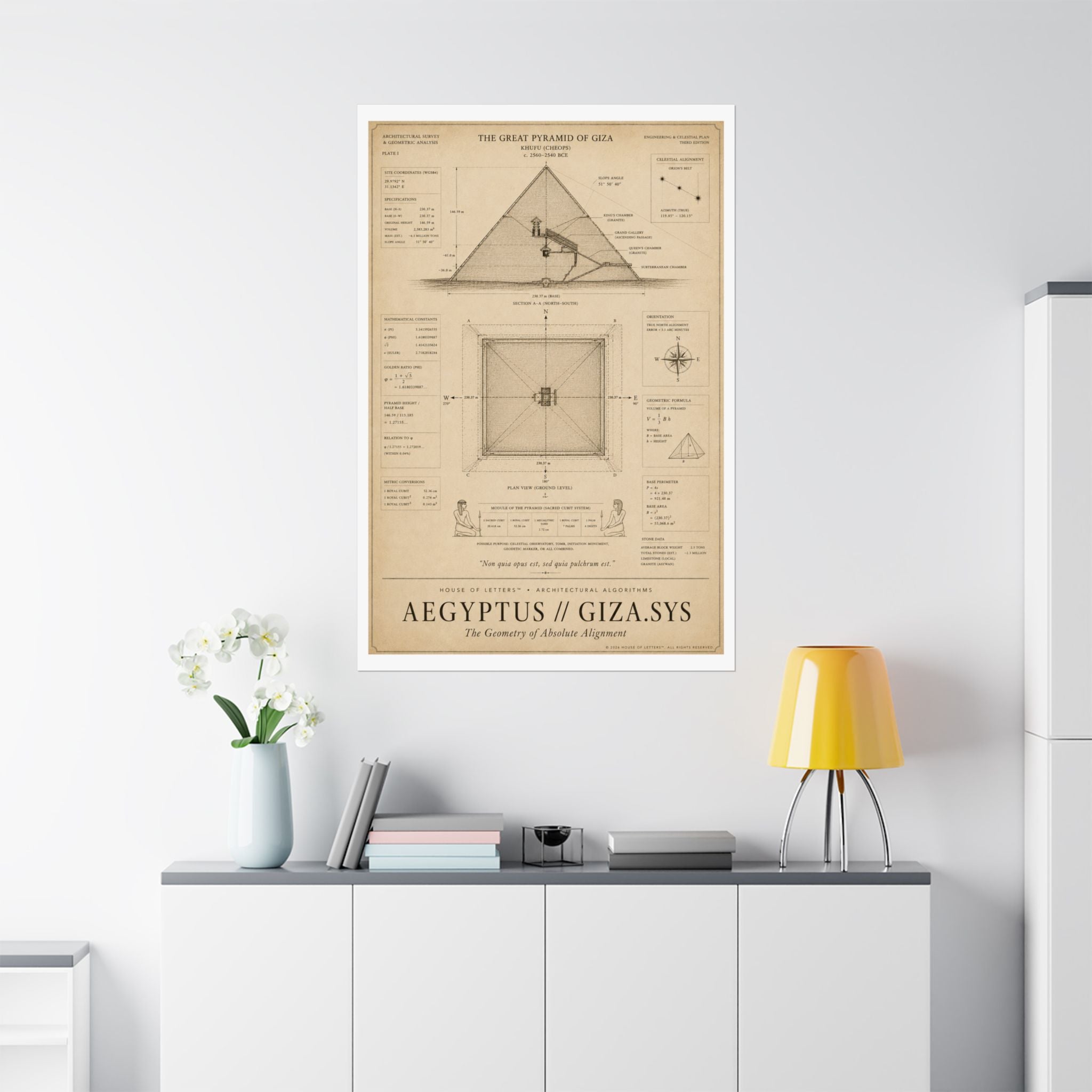 Aegyptus // Giza.Sys Architectural Blueprint Print — The Architectural Algorithms Series (Edition 3 of 7)