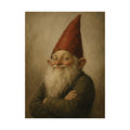 Vintage Smiling Gnome Poster — Matte Vertical Wall Art