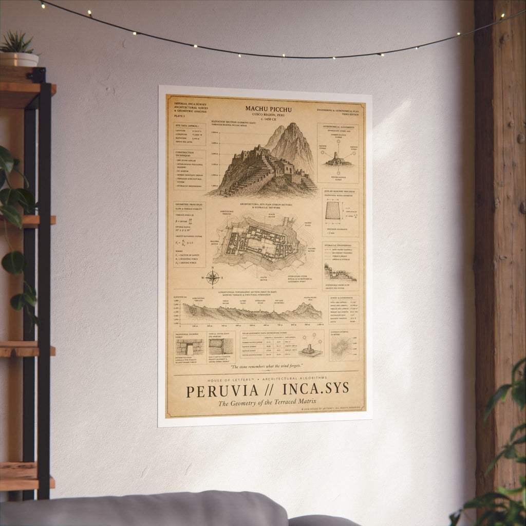 Peruvia // Inca.Sys Architectural Blueprint Print — The Architectural Algorithms Series (Edition 5 of 7)