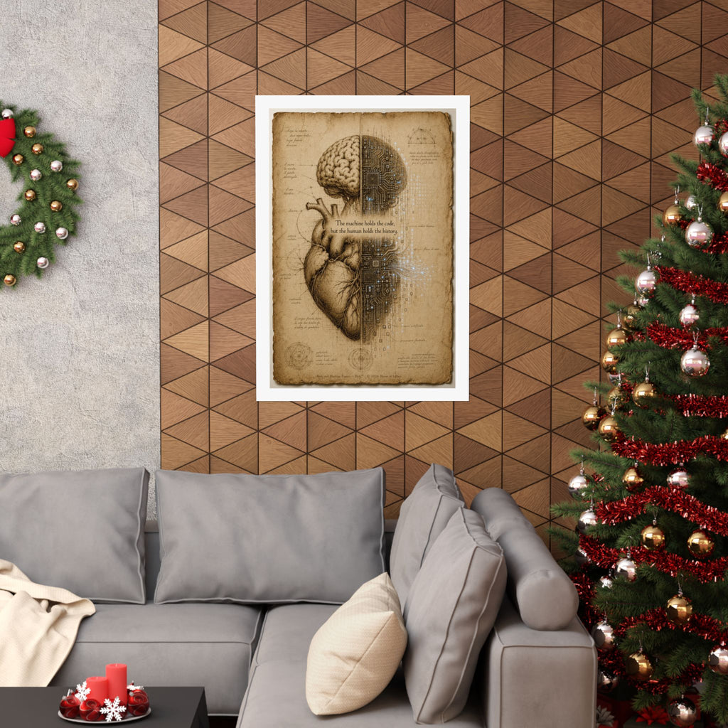 Renaissance AI Manifesto Poster — Vintage Da Vinci Sketch Wall Art