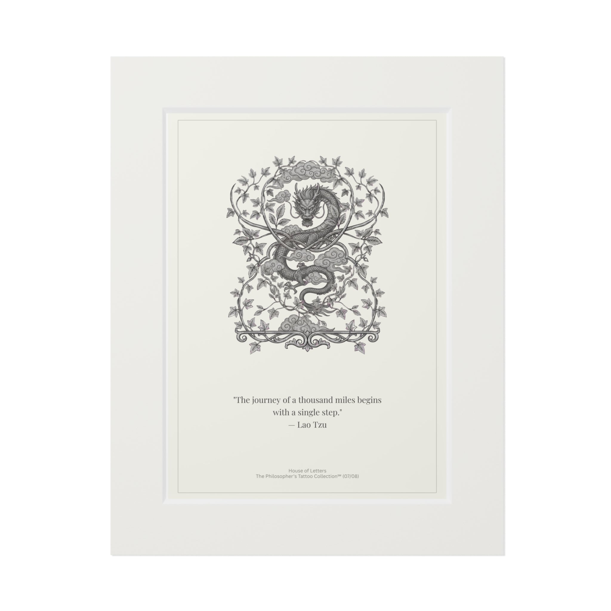 The Journey of a Thousand Miles — Lao Tzu Fine Art Print